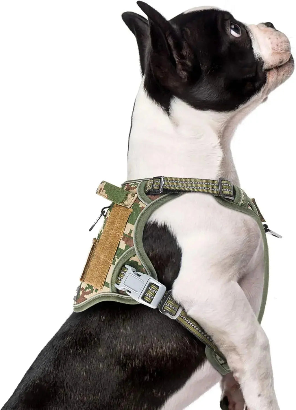 Tactical No-Pull Dog Harness with Handle, Reflective Adjustable Training Vest