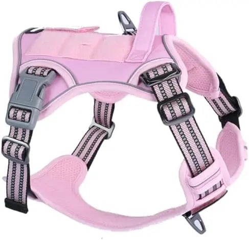 Tactical No-Pull Dog Harness with Handle, Reflective Adjustable Training Vest