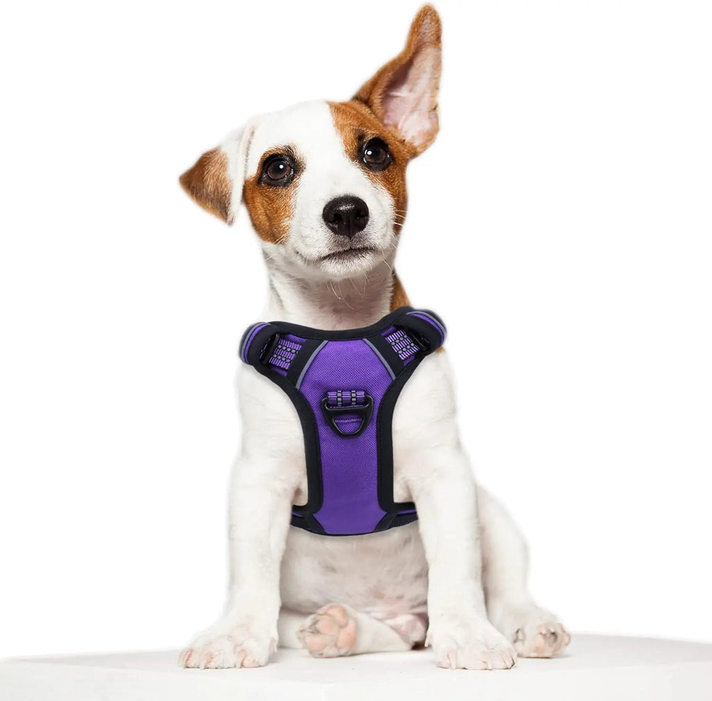 Tactical No-Pull Dog Harness with Handle, Reflective Adjustable Training Vest