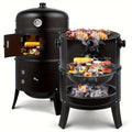 3-in-1 Charcoal Smoker Grill
