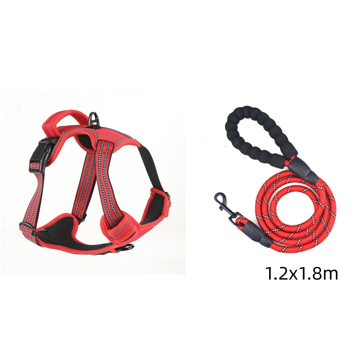 Reflective No-Pull Dog Harness Vest — Single & Set Options