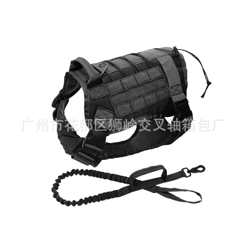 Tactical Dog Vest for Large Breeds - Adjustable and Durable Harness