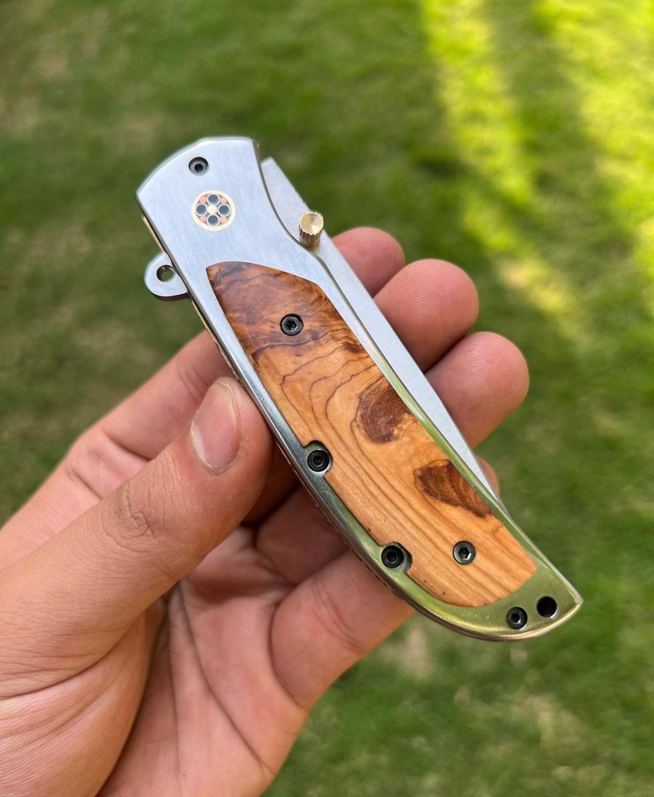 D2 steel Blade EDC Folding Pocket Knife