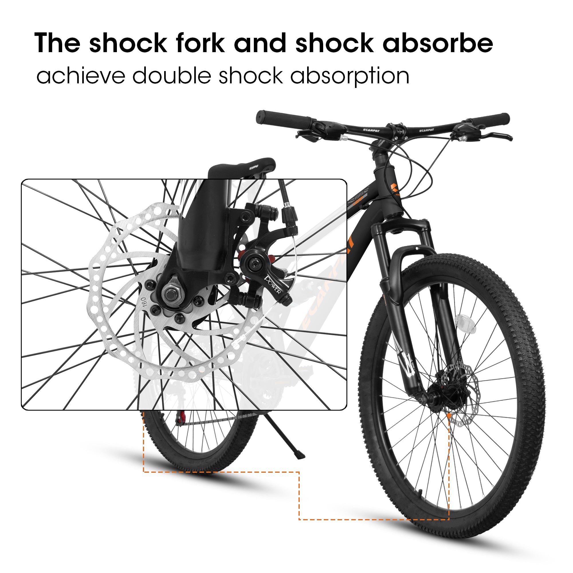 26" Adult Mountain Bike - 21-Speed, Dual Suspension & Disc Brakes