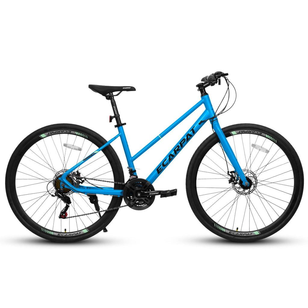 700C Road Bike – UrbanRide | 21-Speed | Disc Brakes | Black Blue