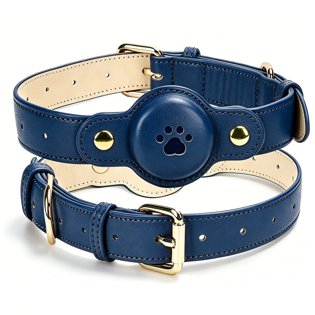 Fashionable PU Leather Pet GPS Collar