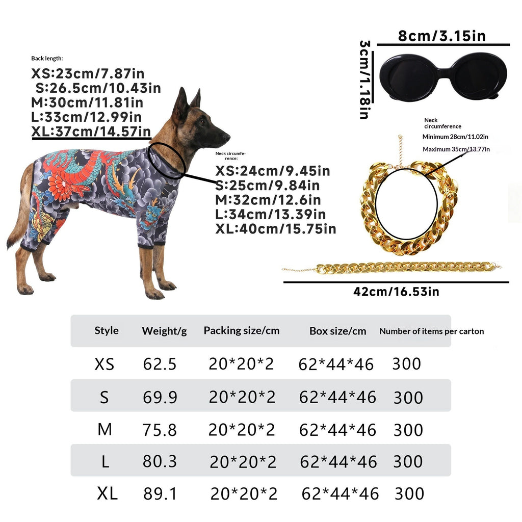 Pet Tattoo Four-Legged Apparel Dog Clothing