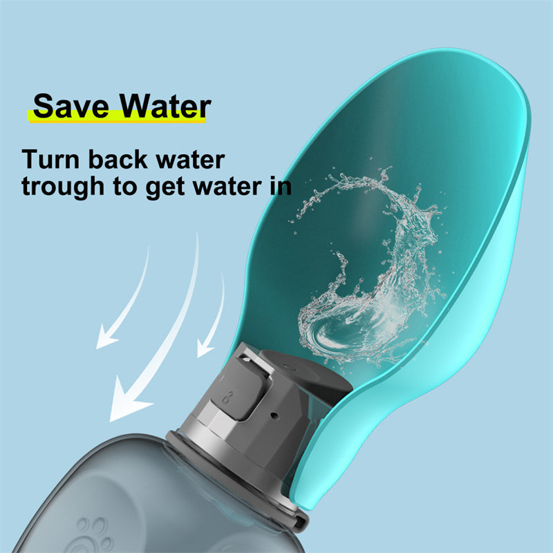 800m Water Bottle Leakproof Pet Foldable Drinking Bowl