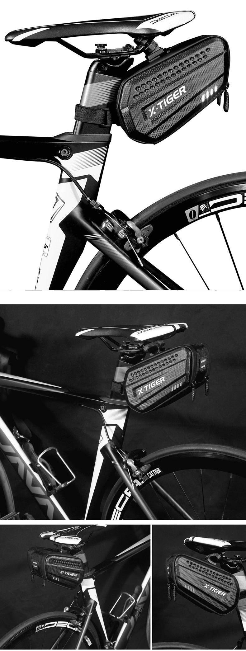 Bicycle Bag Rainproof  1.2L Large Capacity Cycling Seat Rear Bag For Accessories