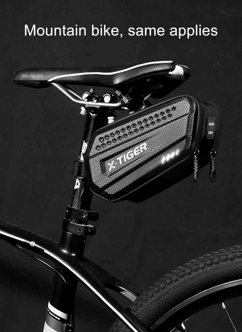 Bicycle Bag Rainproof  1.2L Large Capacity Cycling Seat Rear Bag For Accessories