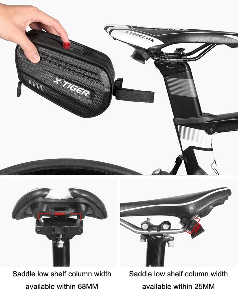 Bicycle Bag Rainproof  1.2L Large Capacity Cycling Seat Rear Bag For Accessories
