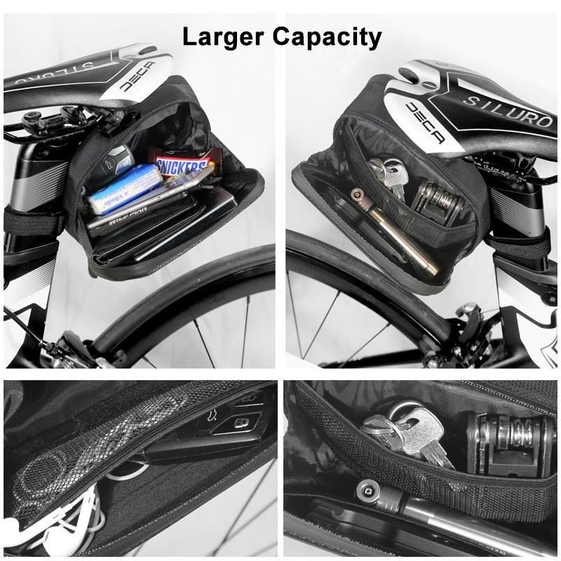 Bicycle Bag Rainproof  1.2L Large Capacity Cycling Seat Rear Bag For Accessories