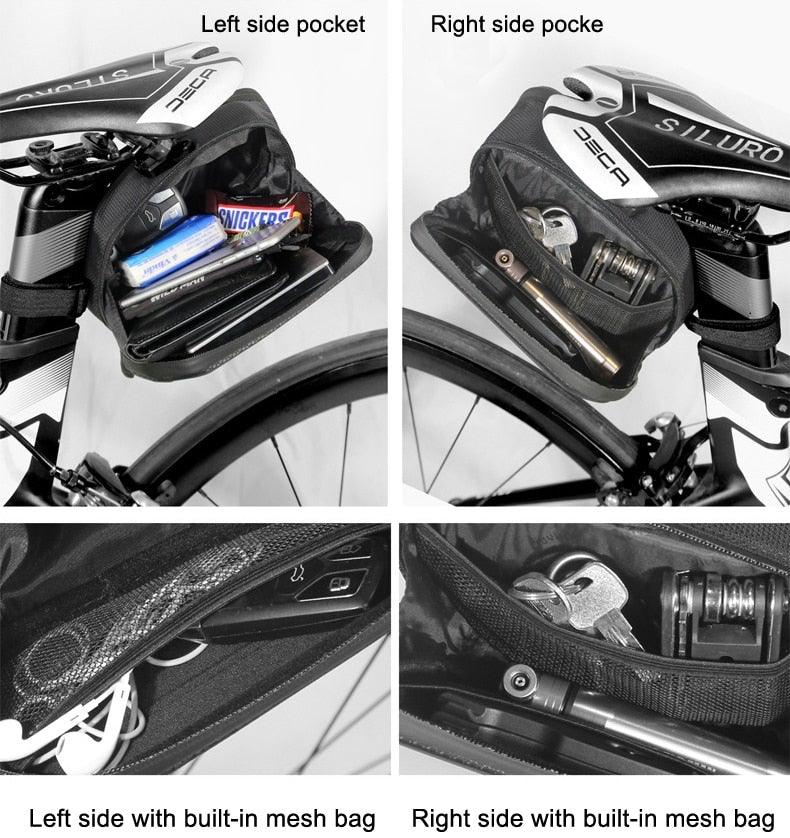 Bicycle Bag Rainproof  1.2L Large Capacity Cycling Seat Rear Bag For Accessories