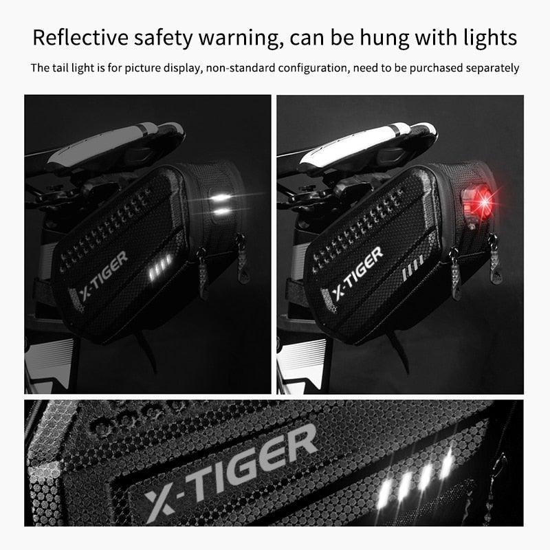 Bicycle Bag Rainproof  1.2L Large Capacity Cycling Seat Rear Bag For Accessories