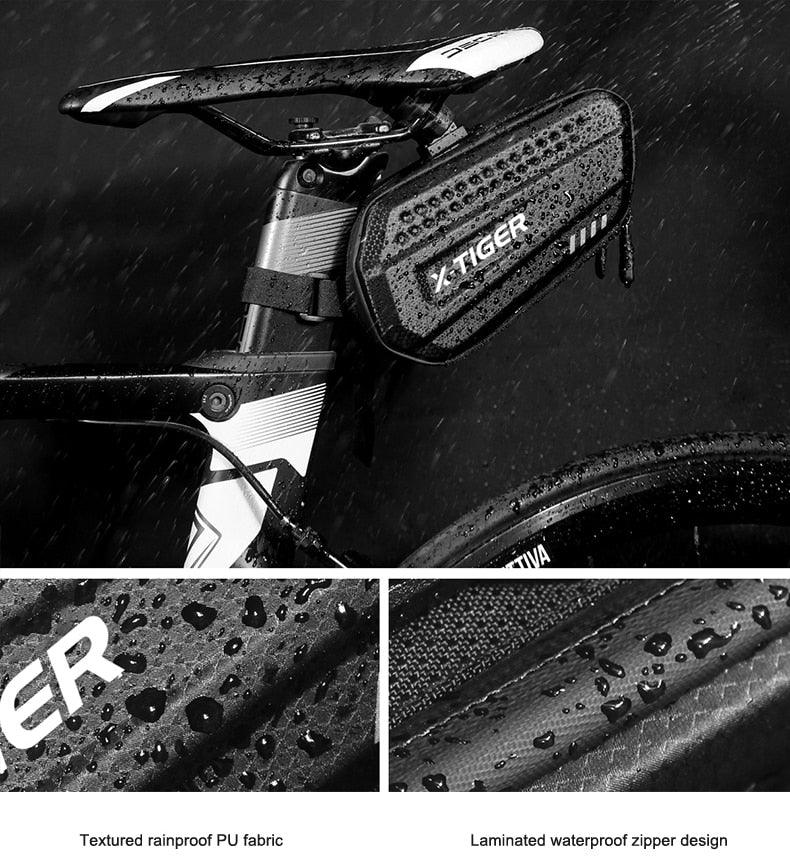 Bicycle Bag Rainproof  1.2L Large Capacity Cycling Seat Rear Bag For Accessories