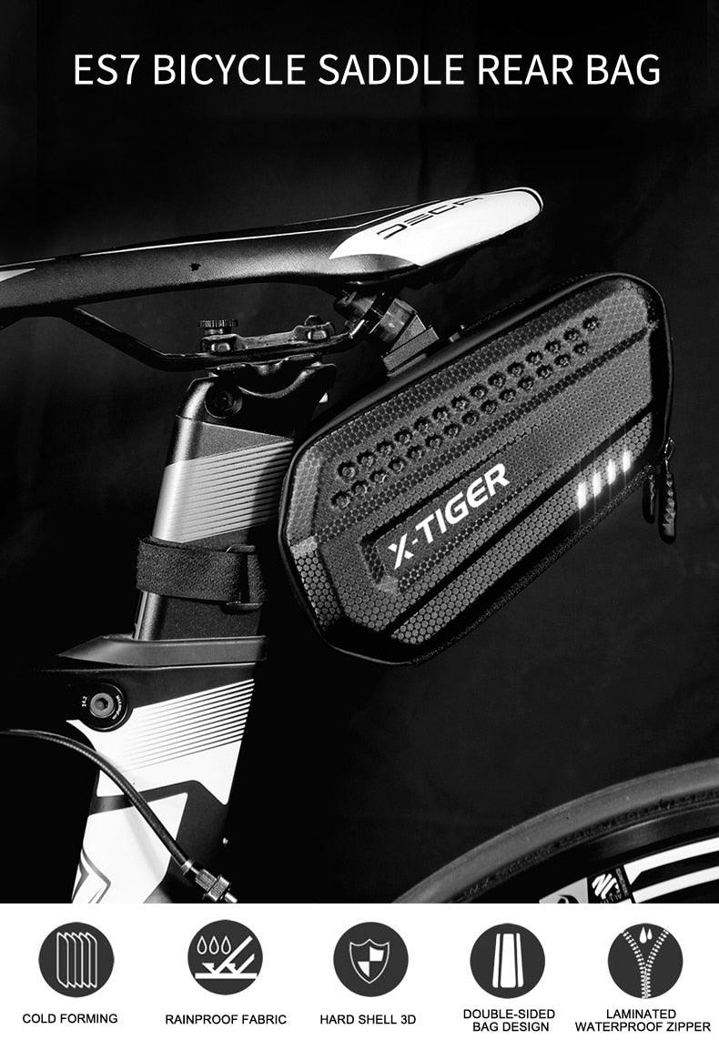 Bicycle Bag Rainproof  1.2L Large Capacity Cycling Seat Rear Bag For Accessories