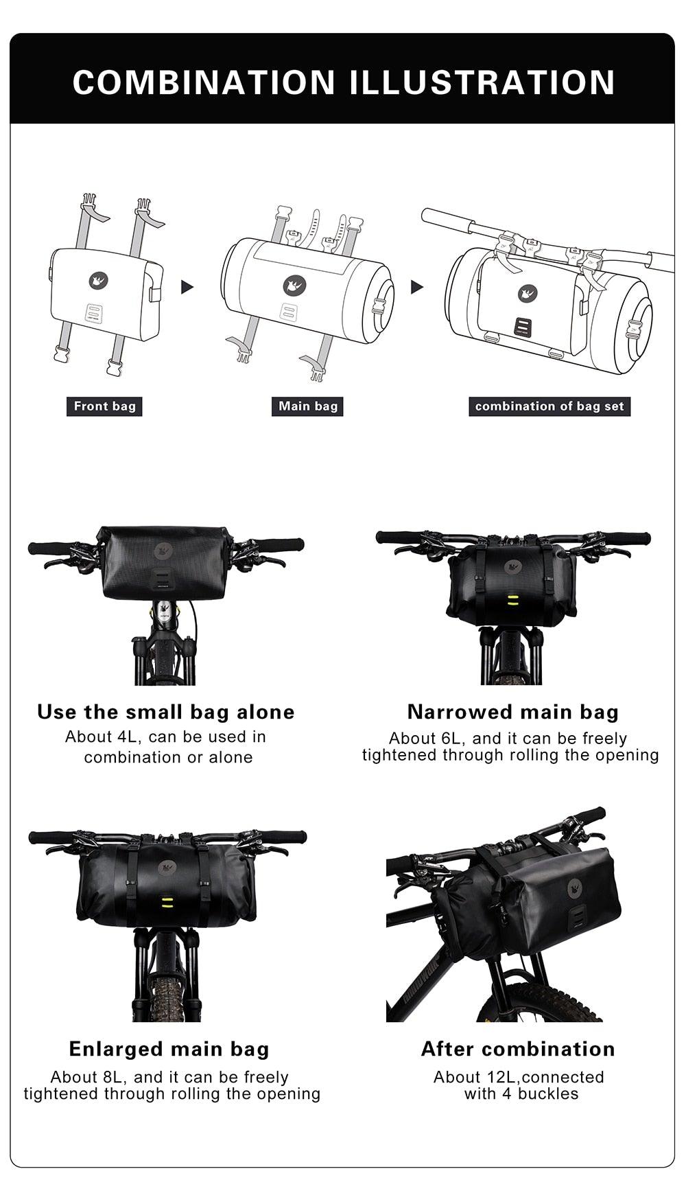 Bicycle Bag Waterproof Handlebar mount