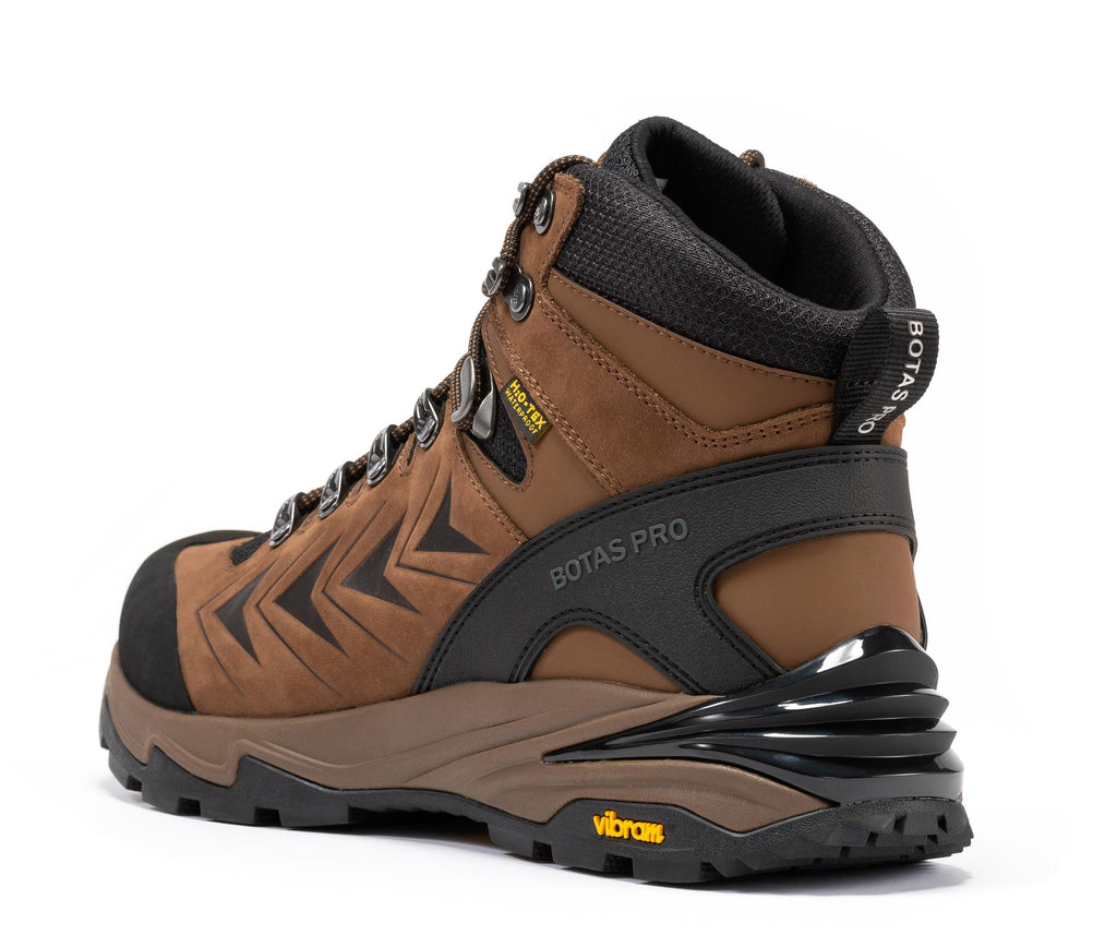 Botas Pro Brown 6 Inch Waterproof Hiking Boots with VIBRAM® Traction Lug Outsole