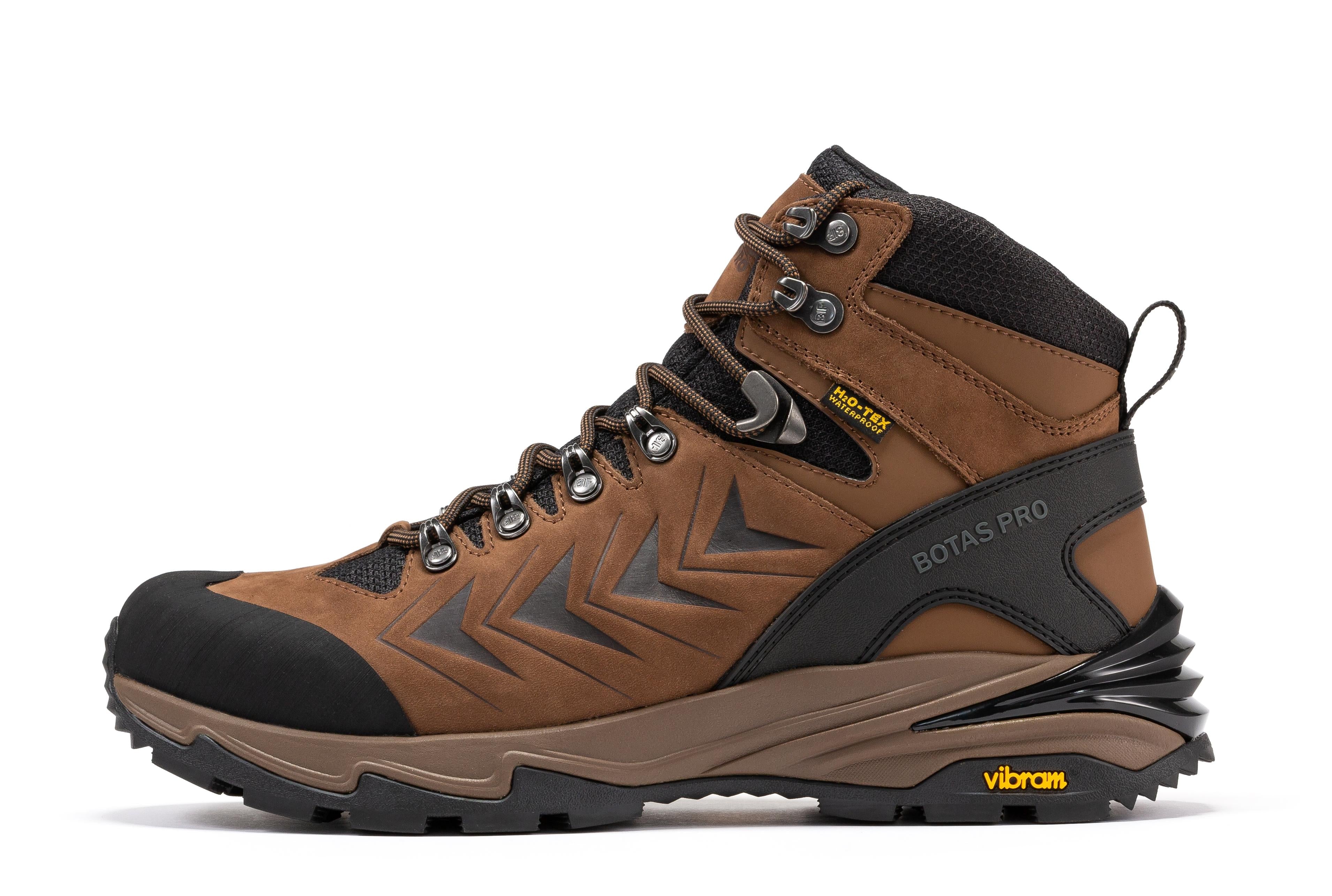 Botas Pro Brown 6 Inch Waterproof Hiking Boots with VIBRAM® Traction Lug Outsole