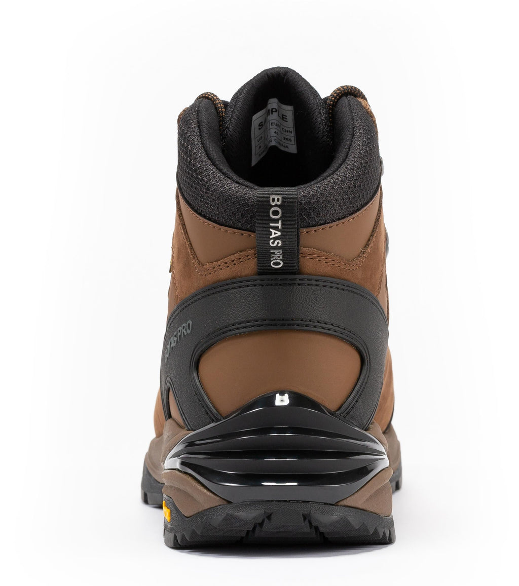 Botas Pro Brown 6 Inch Waterproof Hiking Boots with VIBRAM® Traction Lug Outsole