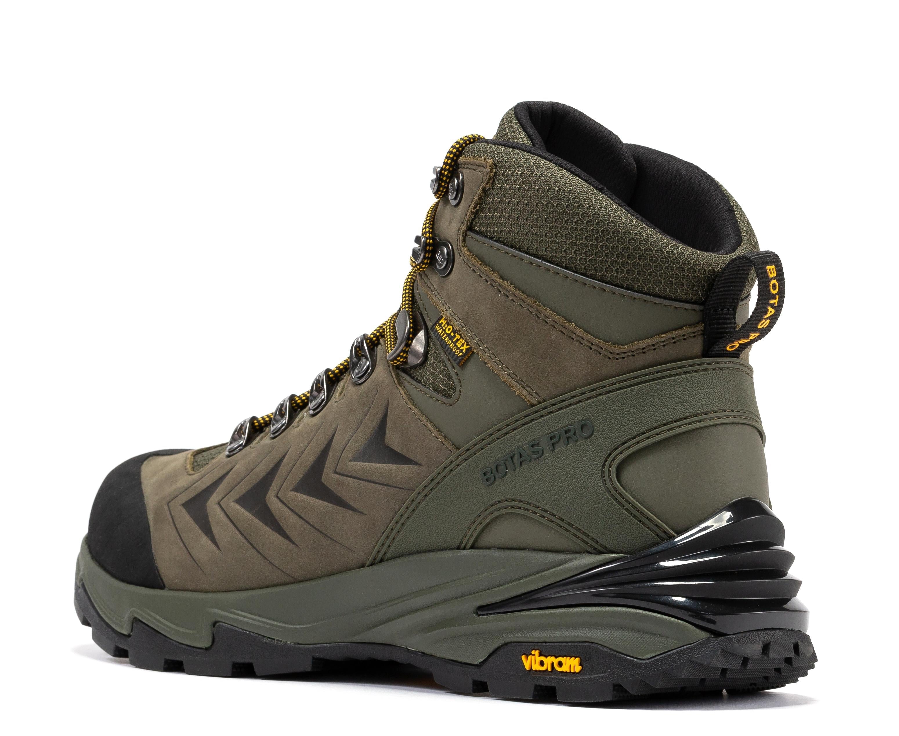 Botas Pro Olive 6 Inch Waterproof Hiking Boots with VIBRAM® Traction Lug Outsole