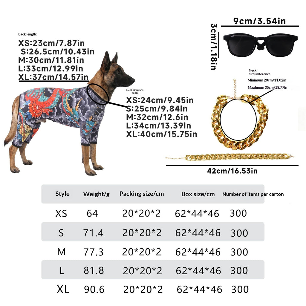 Pet Tattoo Four-Legged Apparel Dog Clothing