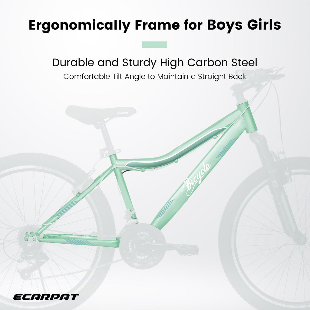 26" TrailLite Adult Mountain Bike | 21-Speed Front Suspension (Green)