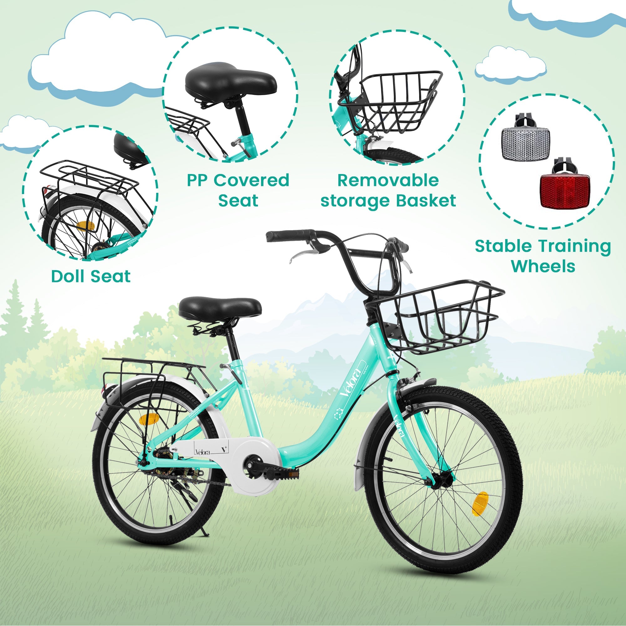 20” Kids Bike – CityCruze | Coaster Brake | Single Speed | Green