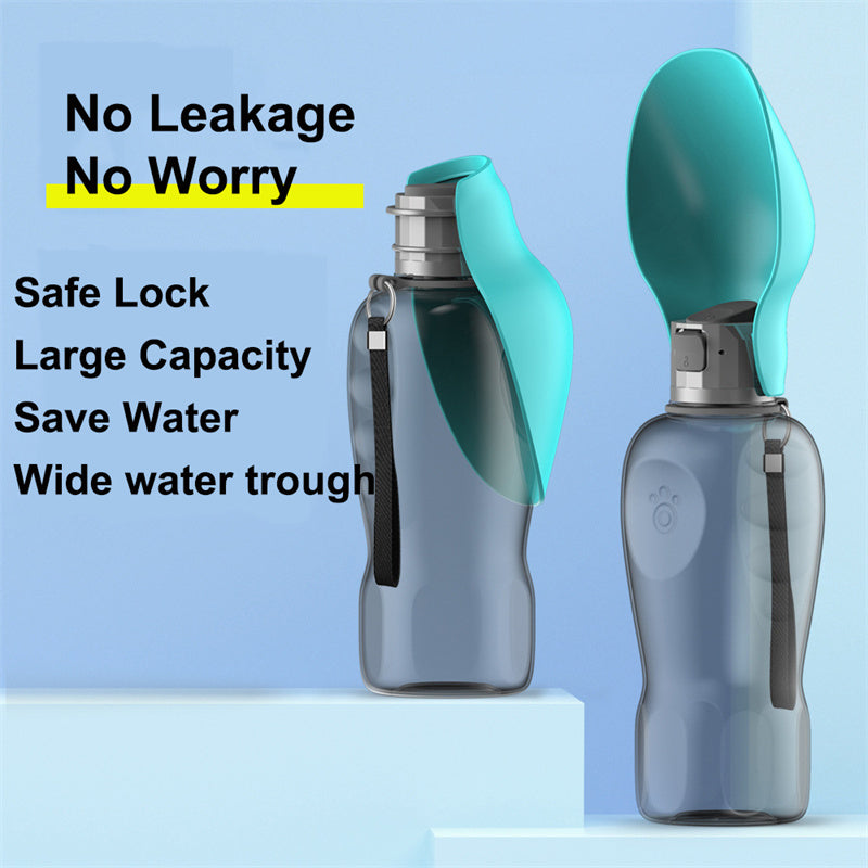 800m Water Bottle Leakproof Pet Foldable Drinking Bowl