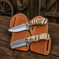 Cowboy Bull Cutter & Skinner Set– Ferrier Rasp Steel Ram Horn Handle