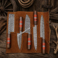 Japanese Kitchen Knife Set – Damascus Steel Shogun Elite Collection