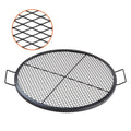 X-Marks Fire Pit Grill Grate, Round Cooking Grate, Heavy Duty Steel