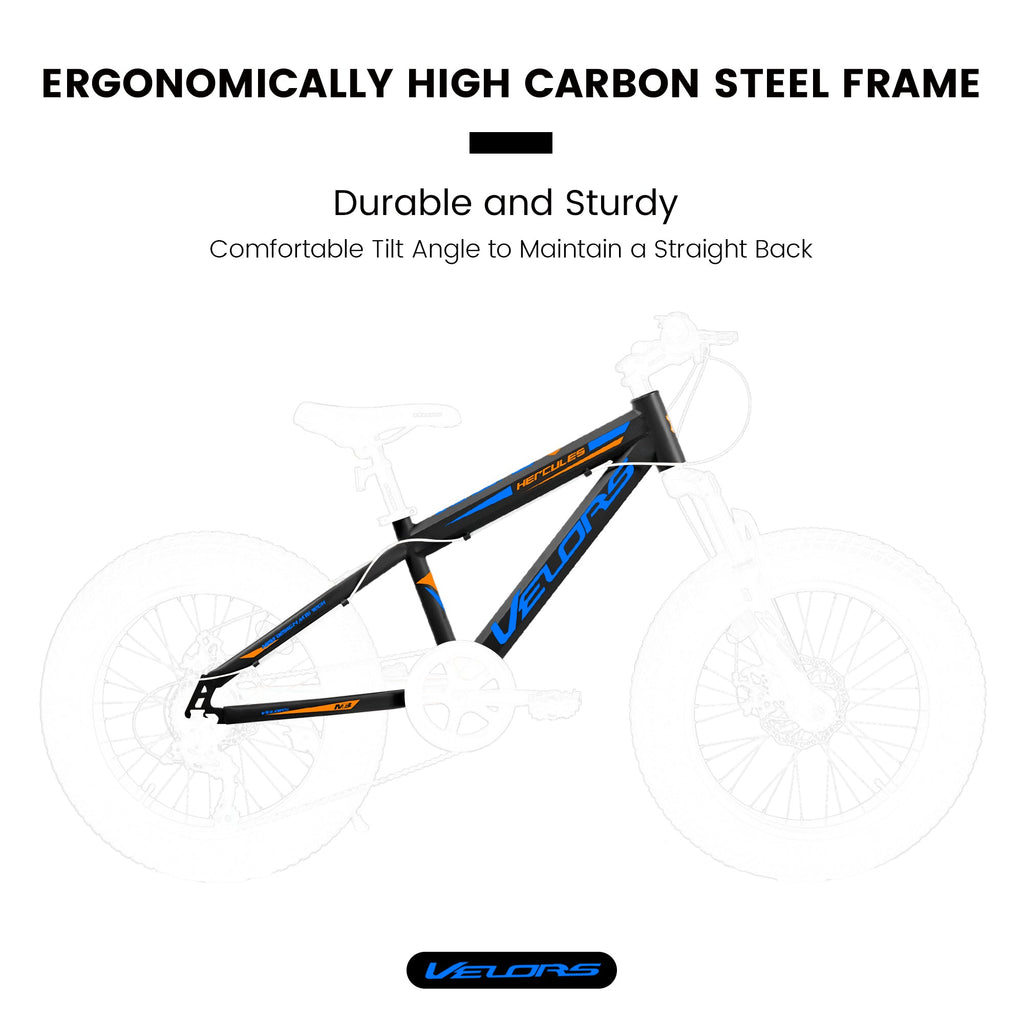 20" Kids & Youth Fat Tire Mountain Bike - 7-Speed, Dual Disc Brakes & Front Suspension