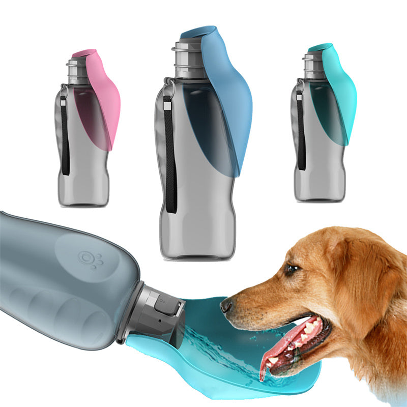 800m Water Bottle Leakproof Pet Foldable Drinking Bowl