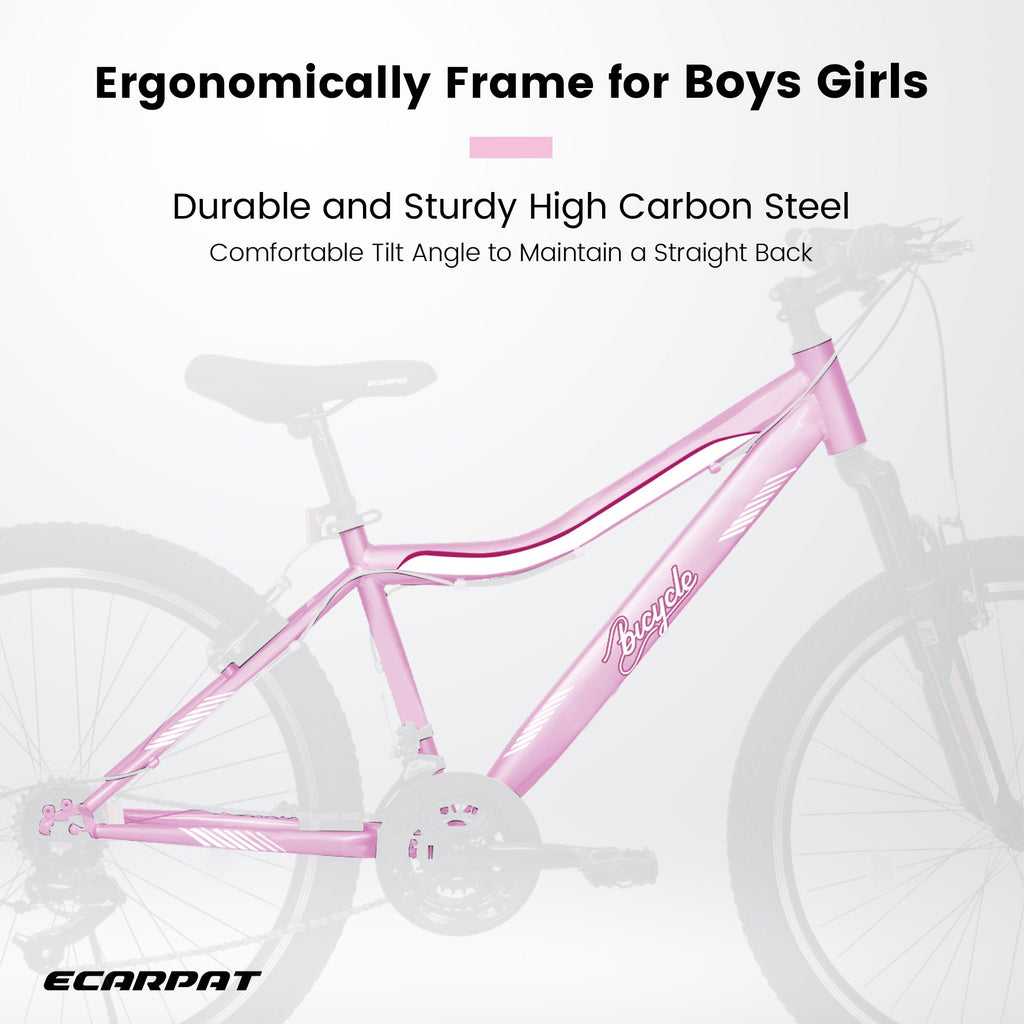 26" TrailLite Adult Mountain Bike | 21-Speed Front Suspension (Pink)