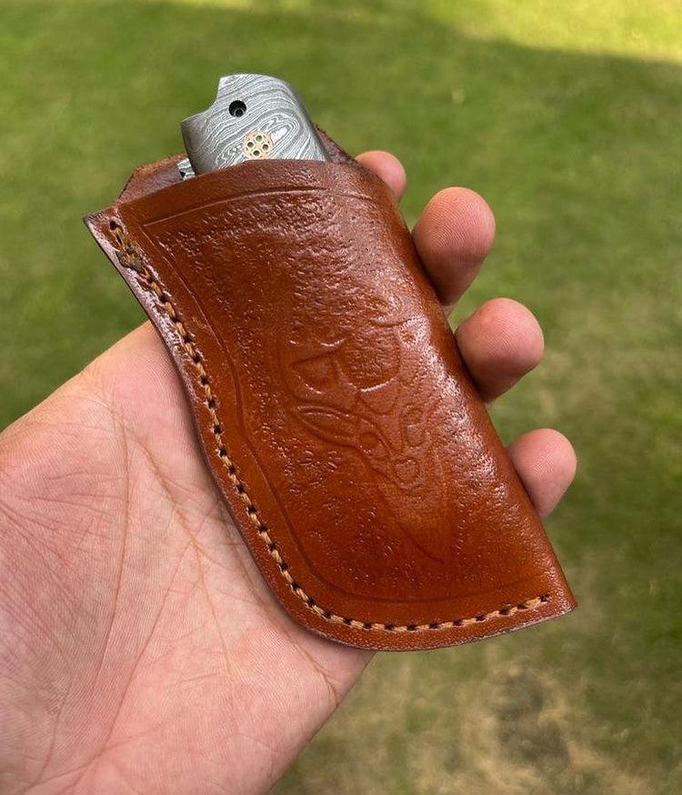 Damascus Folding Blade EDC Pocket Knife