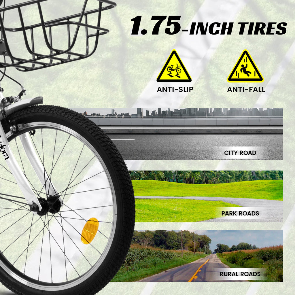 20” Kids Bike – CityCruze | Coaster Brake | Single Speed | White