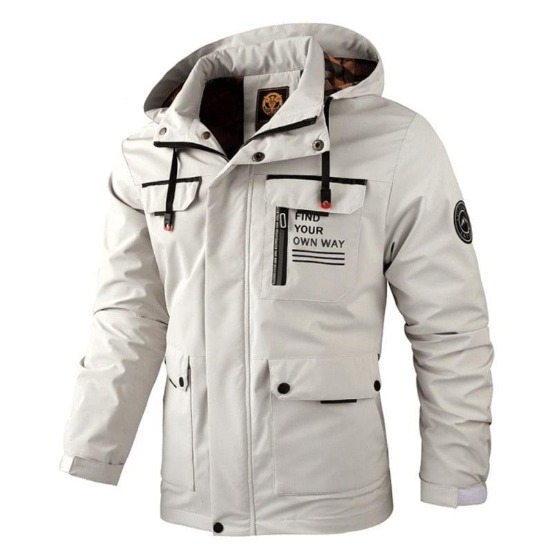 Mens Casual Windbreaker  Waterproof