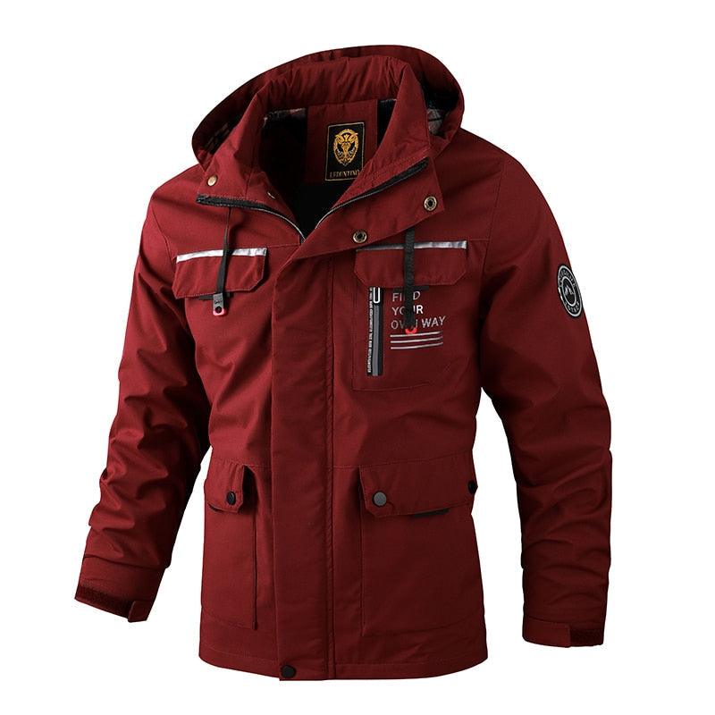 Mens Casual Windbreaker  Waterproof