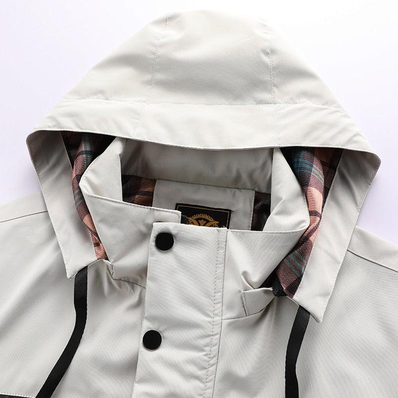 Mens Casual Windbreaker  Waterproof