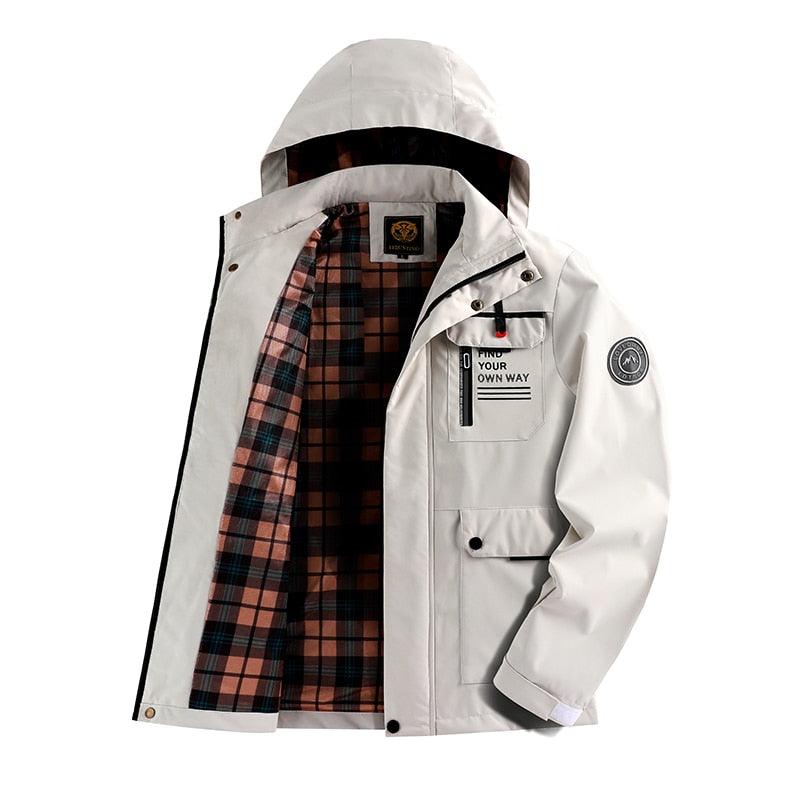 Mens Casual Windbreaker  Waterproof