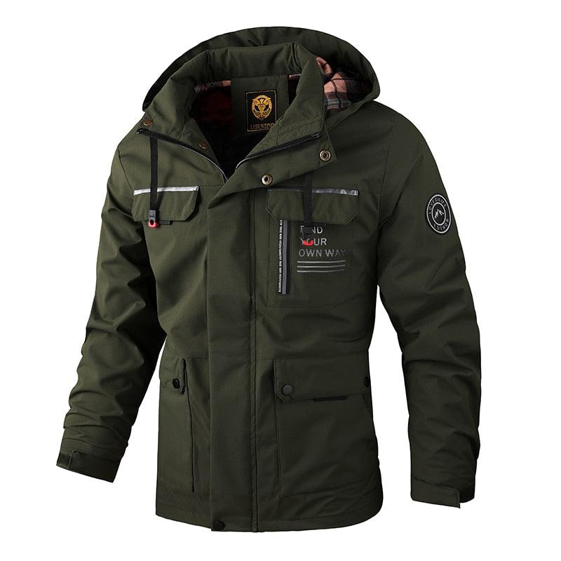 Mens Casual Windbreaker  Waterproof