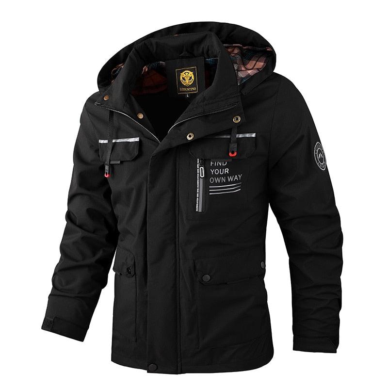 Mens Casual Windbreaker  Waterproof