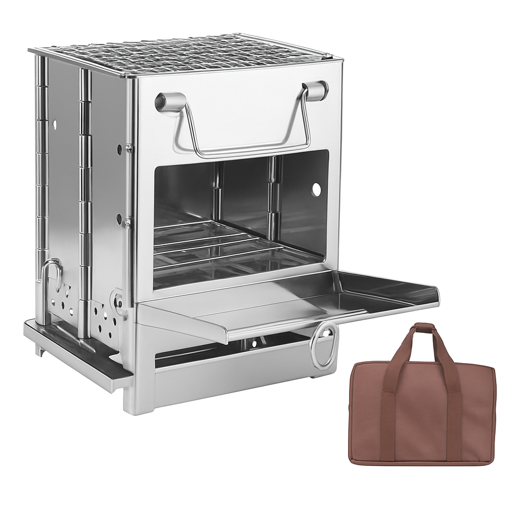 Backpacking Camping Stove: Portable Folding Cooker