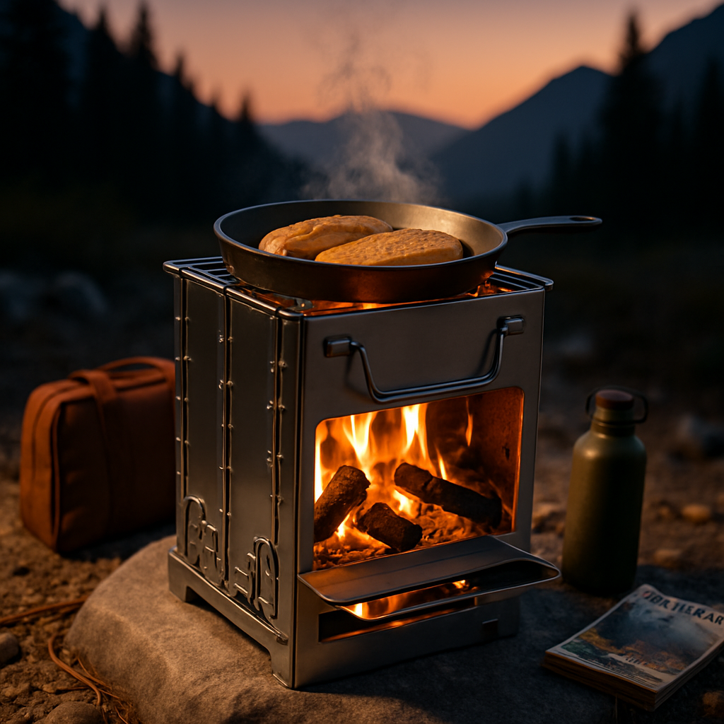 Backpacking Camping Stove: Portable Folding Cooker