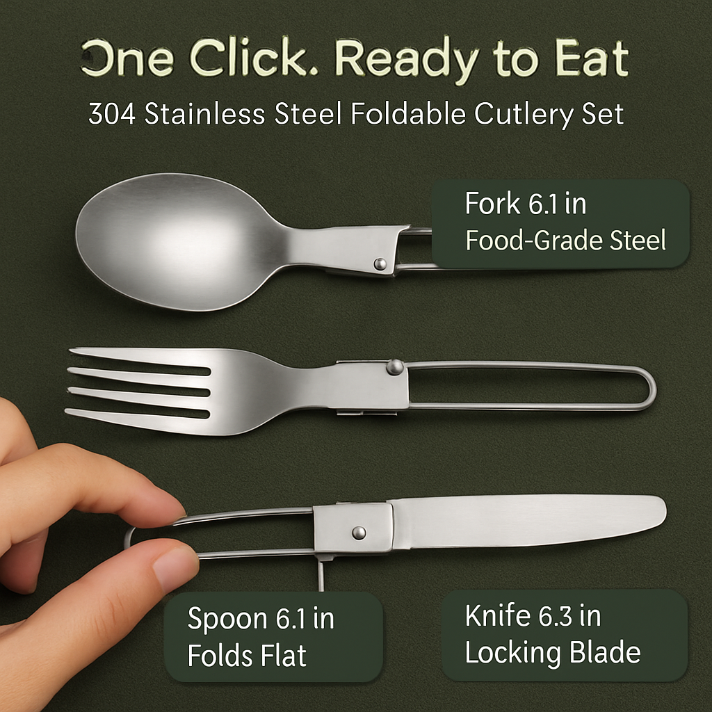 Camping Cookware Set for Outdoor Hiking and Picnics