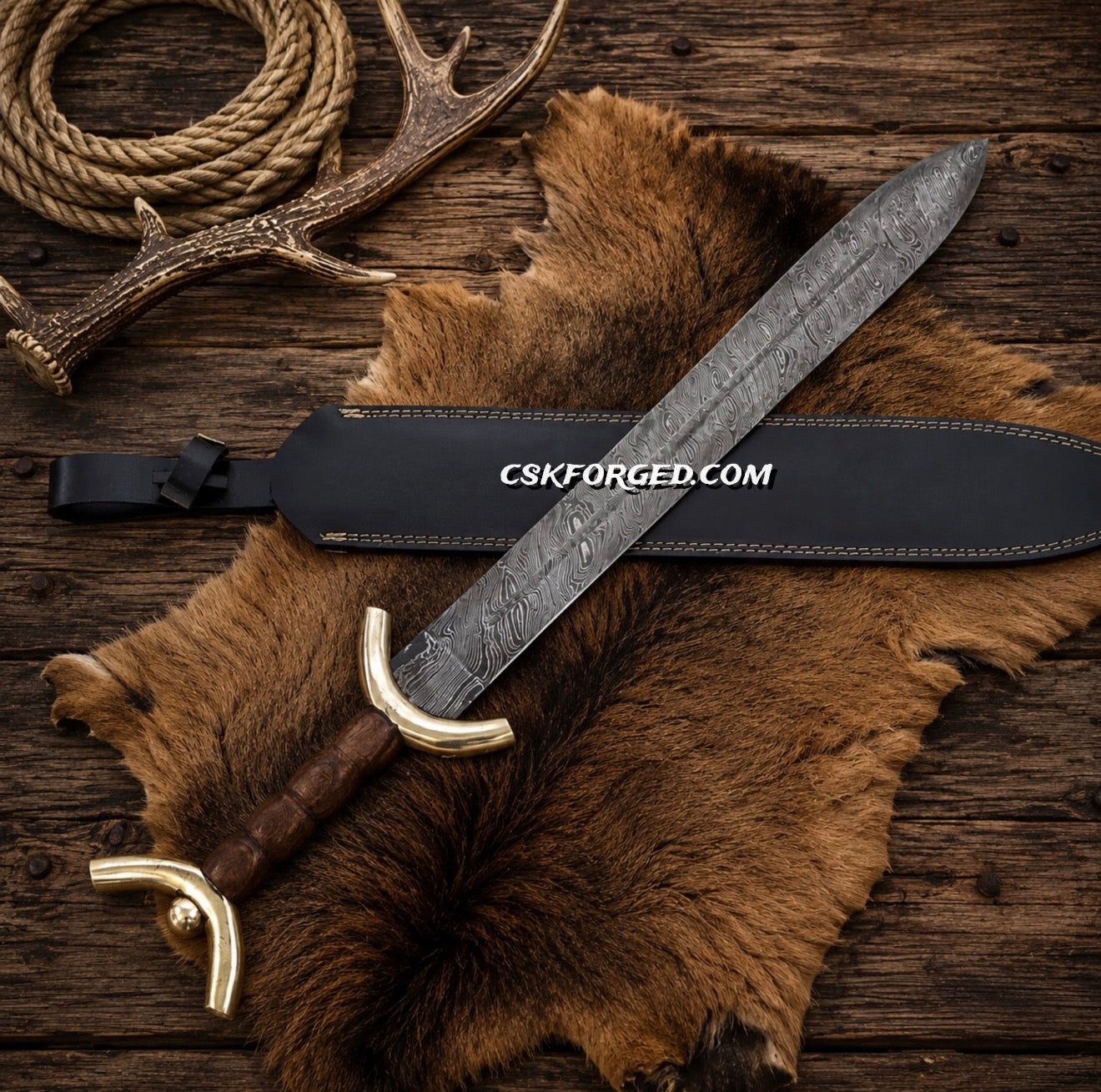 Gladius Sword Damascus Steel Roman Legionary Collectible Sword