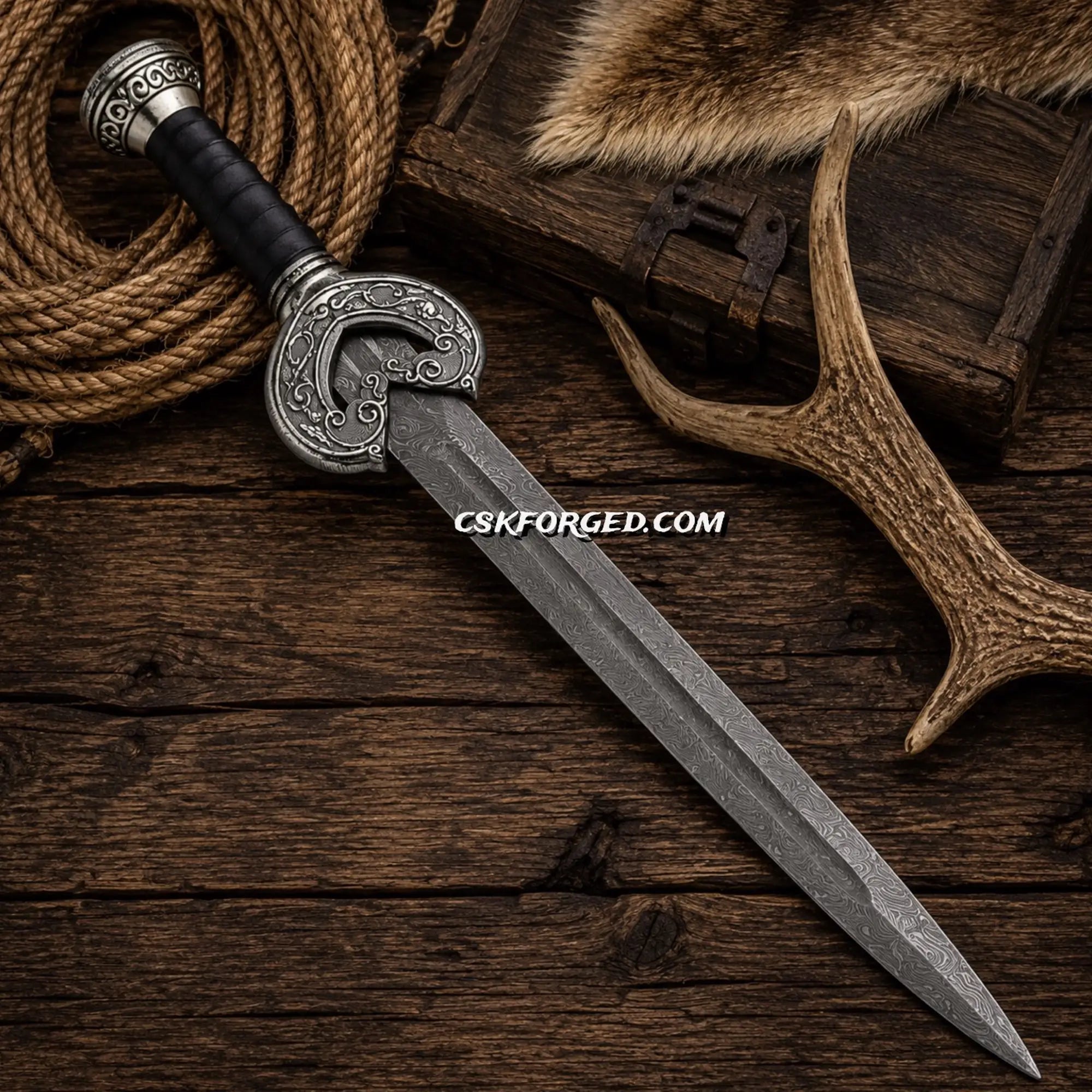 King Theoden Herugrim Sword – Damascus Steel LOTR Movie Replica