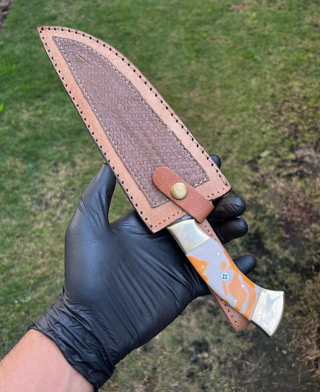 Damascus Steel Camping knife