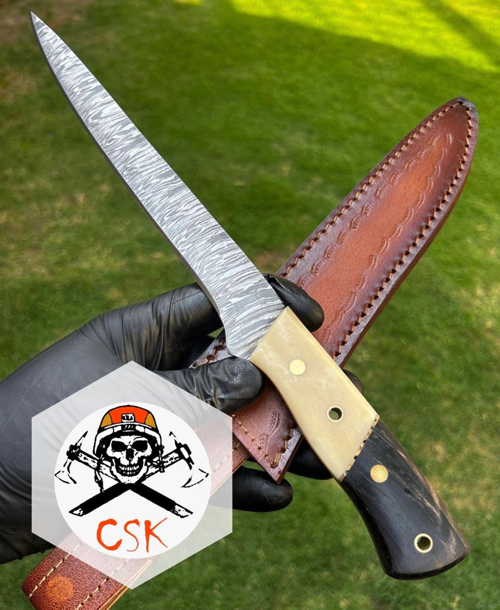 Handmade Damascus steel fillet knife